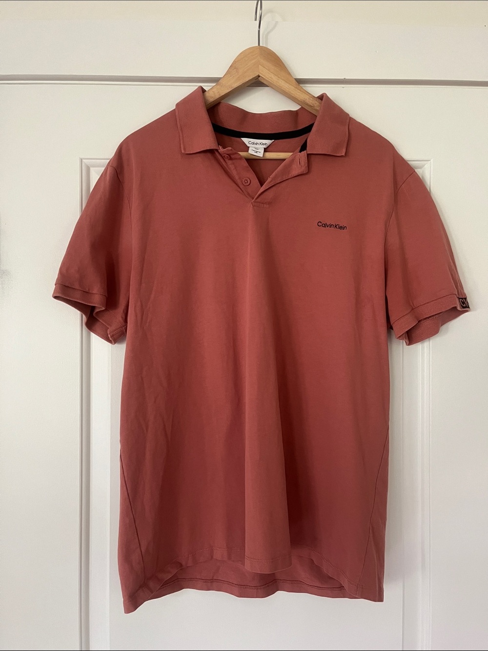 Calvin Klein Men's Polo Shirt - Rosewood Hue